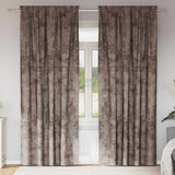 Vidaxl velvet gordijnen 2 pcs cappuccino 260 x 140 cm fluweel