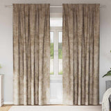 Vidaxl velvet gordijnen 2 pcs champagne 225 x 140 cm fluweel