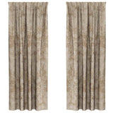 Vidaxl velvet gordijnen 2 pcs champagne 245 x 140 cm fluweel