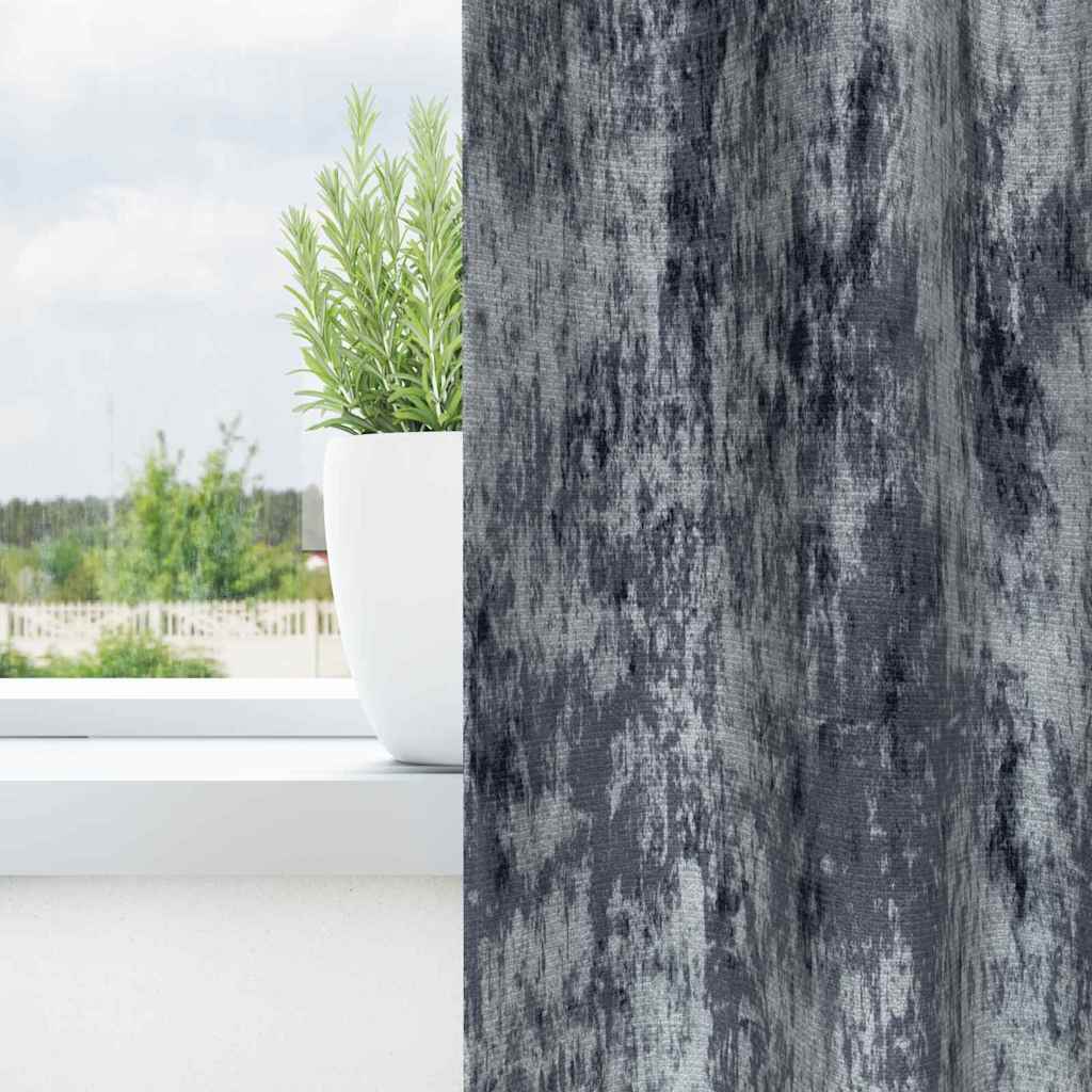 Vidaxl velvet gordijnen 2 pcs zilvergrijs 175 x 140 cm fluweel