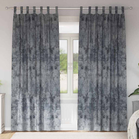 Vidaxl velvet gordijnen 2 pcs zilvergrijs 245 x 140 cm fluweel