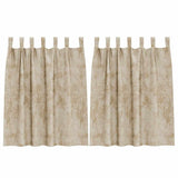 Vidaxl velvet gordijnen met gordijnen 2 pcs crème 140 x 140 cm fluweel