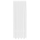 Vidaxl kantgordijn met gordijnen bloemen wit 300 x 150 cm polyester