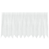 Vidaxl kantgordijn met gordijnen bloemen wit 120 x 300 cm polyester
