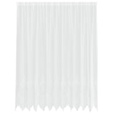 Vidaxl kantgordijn met gordijnen bloemen wit 245x300cm polyester