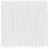 Vidaxl kantgordijn met gordijnen bloemen wit 245 x 400 cm polyester