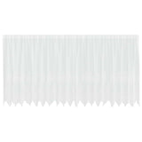 Vidaxl kantgordijn met gordijnen bloemen wit 160 x 500 cm polyester