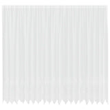 Vidaxl kantgordijn met gordijnen bloemen wit 260 x 500 cm polyester