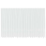 Vidaxl kantgordijn met gordijnen bloemen wit 220 x 600 cm polyester