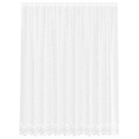 Vidaxl kantgordijn met gordijnen wit 300 x 245 cm polyester