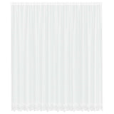 Vidaxl kantgordijn met gordijnen bloemen wit 280 x 400 cm polyester
