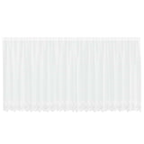 Vidaxl kantgordijn met gordijnen bloemen wit 160 x 500 cm polyester