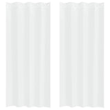 Vidaxl voile gordijn met gordijnen 2 pcs wit 225 x 140 cm polyester