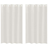 Vidaxl voile gordijn met gordijnen 2 pcs crème 175 x 140 cm polyester