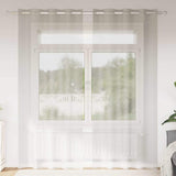 Vidaxl voile gordijn met gordijnen 2 pcs crème 260 x 140 cm polyester