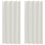 Vidaxl voile gordijn met gordijnen 2 pcs crème 260 x 140 cm polyester