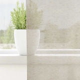 Vidaxl voile gordijn met gordijnen 2 pcs zand 175 x 140 cm polyester