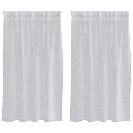 Vidaxl voile gordijn 2 pcs lichtgrijs 140 x 140 cm polyester