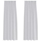 Vidaxl voile gordijn 2 pcs lichtgrijs 260 x 140 cm polyester