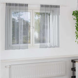 Vidaxl voile gordijn 2 pcs donkergrijs 140 x 140 cm polyester
