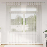 Vidaxl voile gordijn met gordijnen 2 pcs crème 225 x 140 cm polyester