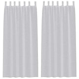 Vidaxl voile gordijn 2 pcs lichtgrijs 260 x 140 cm polyester