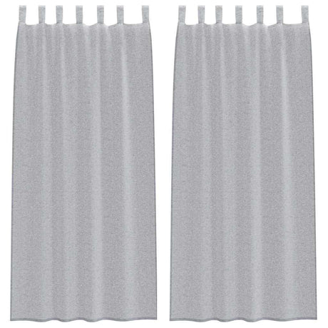 Vidaxl voile gordijn 2 pcs donkergrijs 225 x 140 cm polyester