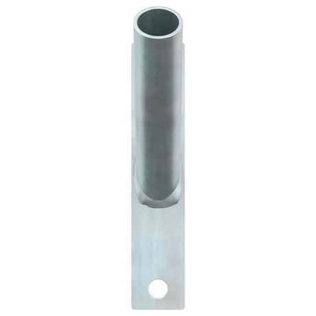 Vidaxl vlaggen mast houder zilver 15 x 3 x 0,35 cm staal