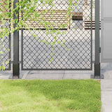 Vidaxl spokkels vierkant 4 st 71x71 mm gepoedercoat staal antraciet