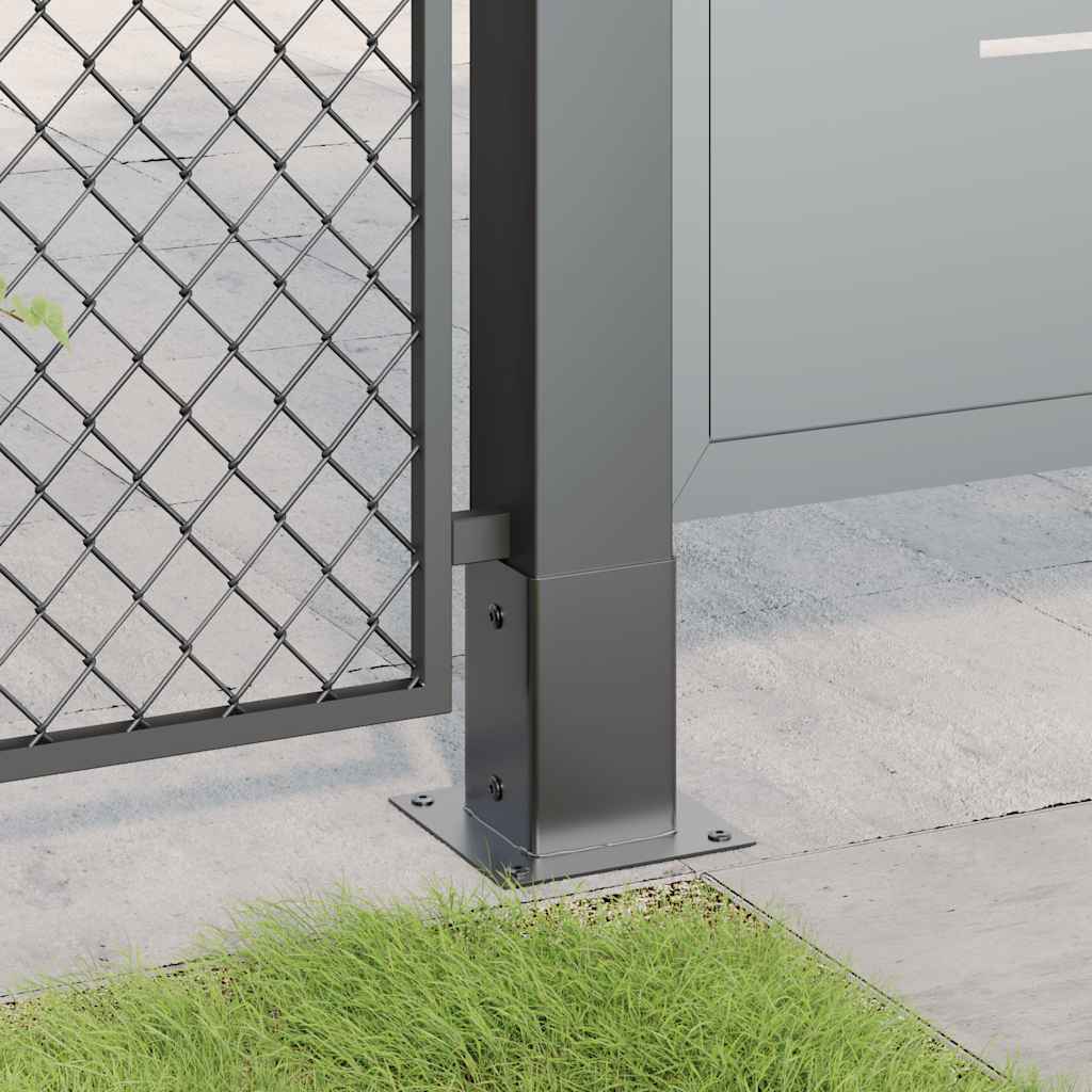 Vidaxl spokkels vierkant 4 st 81x81 mm gepoedercoat staal antraciet