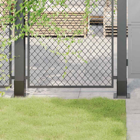 Vidaxl spokkels vierkant 4 st 81x81 mm gepoedercoat staal antraciet