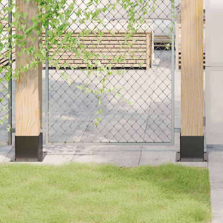 Vidaxl paonderstellen vierkant 12 st 141x141 mm gepoedercoat staal