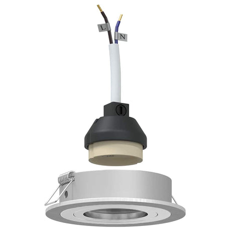Vidaxl spotje zilver 9 x 9 x 2 cm aluminium