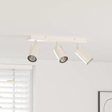 Vidaxl plafondspot met schijnwerpers nikkel 38 x 6 x 16 cm metaal