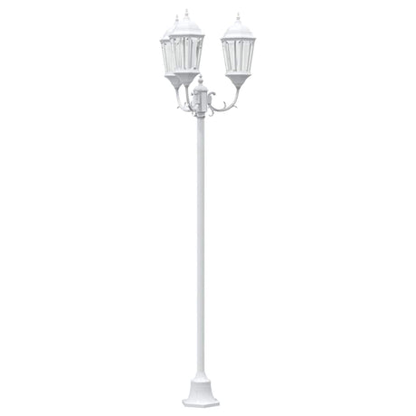 Vidaxl tuinverlichting wit 57 x 49 x 241 cm aluminium en glas