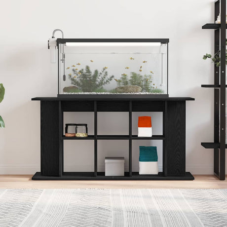 Vidaxl aquariumstandaard zwart eiken 120x40x60 cm bewerkt hout