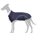 Vidaxl hondenregenjas met reflecterende strips polyester blauw xs