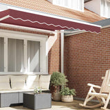 Vidaxl markies valance bordeauxrood 580 x 20 cm canvas