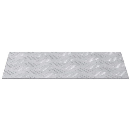 Vidaxl trap tread rechthoekig 4 pcs zilver 40 x 30 cm aluminium