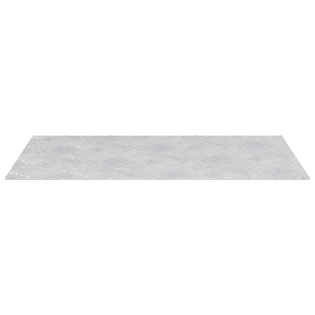Vidaxl trap tread rechthoekig 2 pcs zilver 50 x 30 cm aluminium