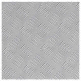 Vidaxl trap tread vierkant 2 pcs zilver 40 x 40 cm aluminium