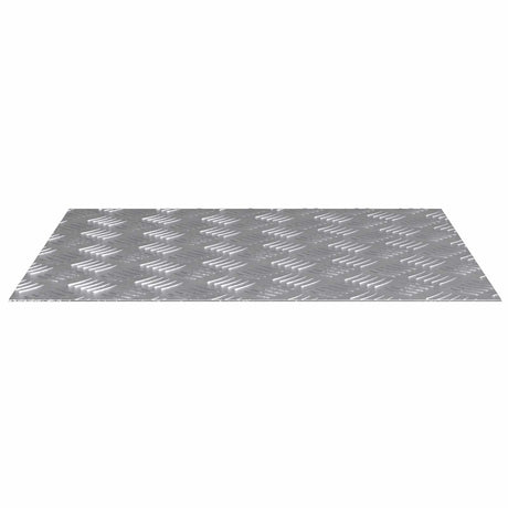Vidaxl trap tread rechthoekig 4 pcs zilver 60 x 50 cm aluminium