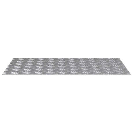 Vidaxl trap tread rechthoekig 4 pcs zilver 90 x 50 cm aluminium