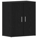Vidaxl schoenenkast met plank zwart eiken 60 x 35 x 70 cm bewerkt hout