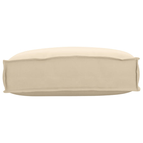 Vidaxl kussen beige 50 x 40 x 12 cm oxford stof