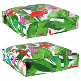 Vidaxl kussen bloemen 2 pcs multikleur 40 x 40 x 8 cm oxford stof