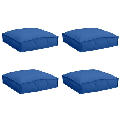 Vidaxl kussen 4 pcs koninklijk blauw 40 x 40 x 8 cm oxford stof