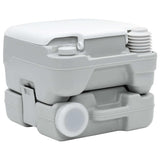 Vidaxl camping toilet grijs en wit 41,5 x 36,5 x 30 cm polyetheen