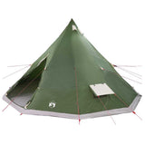 Vidaxl familie tipi tent tipi met dak groen 560 x 560 x 300 cm