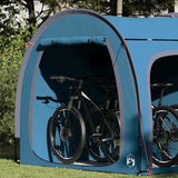 Vidaxl fietstent met dak met opslag blauw 218 x 156 x 180 cm